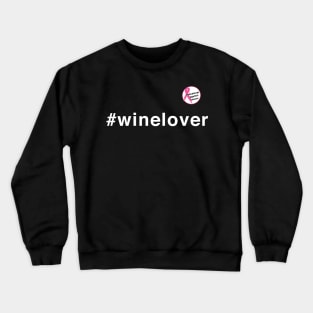 #winelover against cancer pin Crewneck Sweatshirt